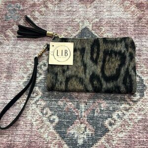 Cheetah Print Wristlet
